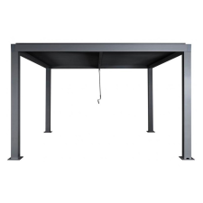 Wohnen Pergola 220x400x300 cm kerti pavilon 10 cm alumínium keret viharálló antracit kerti bútor