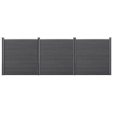 Wohnen WPC kerítéspanel 183x531 cm szürk kerti bútor