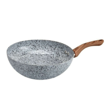 Wok serpenyő Oliver Voltz Siena OV51320J26H, 26 cm, Márvány bevonat, Indukciós, Szürke edény