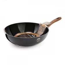 Wok szivacsos védővel fekete/rózsafa 28cm BH/1719 edény