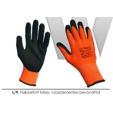 Wolker Kesztyű habosított, latex, csúszásmentes bevonattal, Art Master L/9 védőkesztyű