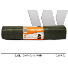Wolker Szemeteszsák 220l 120x140cm 45mik 5db-os tisztító- és takarítószer, higiénia
