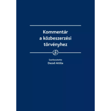 Wolters Kluwer Kommentár a közbeszerzési törvényhez egyéb e-könyv