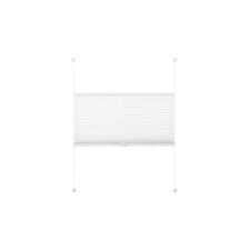 Woltu 60×100 cm feszített pliszé, fúrás nélkül, fehér lakástextília