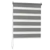  Woltu 75x150 cm sávos roló, dupla roló, zebra roló, fúrás nélkül, sötétszürke, sötétszürke szerelékk