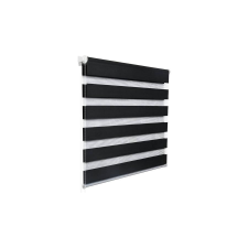 Woltu 80x150 cm sávos roló, dupla roló, zebra roló, fúrás nélkül, antracit lakástextília