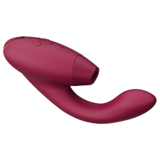 Womanizer Duo 2 - vízálló G-pont vibrátor és csiklóizgató (piros) vibrátorok