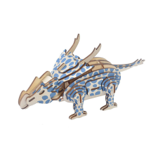WoodCraft 3D fa mechanikus puzzle - Achelousaurus fajáték