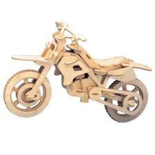 WoodCraft 3D fa mechanikus puzzle - cross motor fajáték