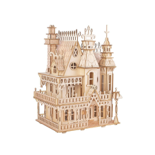 WoodCraft 3D fa mechanikus puzzle - fantasy villa fajáték