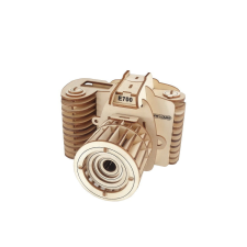 WoodCraft 3D fa mechanikus puzzle - fényképezőgép fajáték