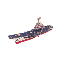 WoodCraft 3D fa mechanikus puzzle - Liaoning repülőgép-hordozó hajó fajáték