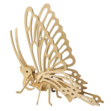WoodCraft 3D fa mechanikus puzzle - pillangó fajáték