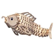 WoodCraft 3D fa mechanikus puzzle - ponty fajáték