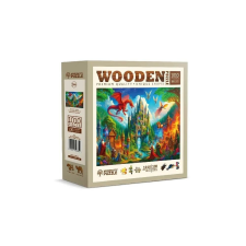 Wooden City 1010 db-os fa puzzle - Fantázia kastély (NB0811-XL) puzzle, kirakós