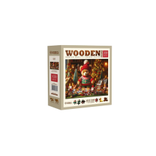 Wooden City 1010 db-os fa puzzle - Karácsonyi mackó (NB0807-XL) puzzle, kirakós