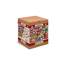 Wooden City 505 db-os fa puzzle - Utazós könyvespolc (NB505-0132-L) puzzle, kirakós