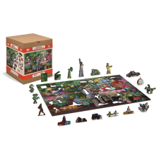 Wooden City virágüzlet fa puzzle 2 az 1-ben, 400 darabos EKO puzzle, kirakós