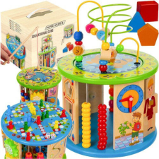 Wooden educational cube Kruzzel 24670 kreatív és készségfejlesztő