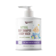 Wooden Spoon Natural BIO baba sampon és tusfürdő, levendula, 300ml babafürdető, babasampon