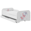 Wooden Toys MIKI gyerekágy 160x80cm matraccal és ágyneműtartóval - Strandoló lány