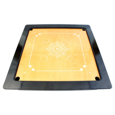 Woodestic Carrom Silver készlet - Gőzölt bükk , Ében társasjáték