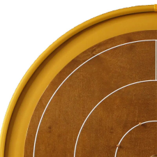 Woodestic Mini Crokinole Bronze készlet - Dió , Borostyán társasjáték