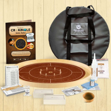 Woodestic Mini Crokinole Gold készlet - Cseresznye társasjáték