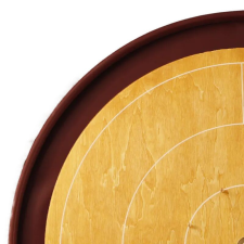 Woodestic Mini Crokinole Silver készlet - Gőzölt bükk , Karmazsin társasjáték