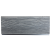 WoodL WPC kerítésléc Woodlook Emboss kerítéselem 400 cm hosszú Grafit kerítéselem kerítés deszka
