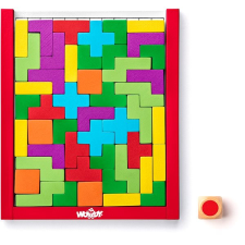 Woody kockajáték „fejtörő” puzzle, kirakós