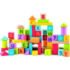 Woody pasztell kocka betűkkel és számokkal barkácsolás, építés