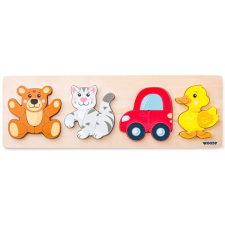 Woodyland Fa 4db-os baba puzzle - Woodyland puzzle, kirakós