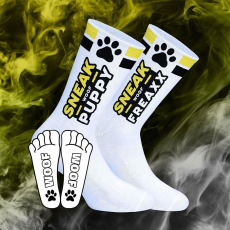  Woof Puppy zokni fehér-sárga