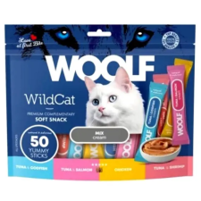  Woolf Wildcat Krémsnack MIX 50x14g jutalomfalat macskáknak