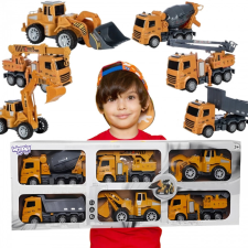 Woopie! Toys Woopie XL 6 az 1-ben építőipari jármű készlet barkácsolás
