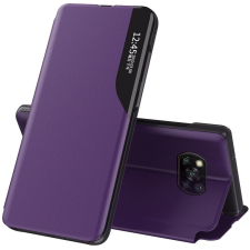 Wooze Apple iPhone 12 Mini, Oldalra nyíló tok, stand, Wooze FashionBook, lila tok és táska