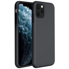 Wooze Apple iPhone 12 Mini, Szilikon tok, Wooze Liquid Silica Gel, fekete tok és táska