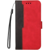 Wooze Apple iPhone 14 Pro Max, Oldalra nyíló tok, stand, kártyatartóval, kézpánttal, Wooze Colour Wallet, piros