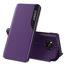 Wooze Apple Wooze FashionBook iPhone 16 Pro Max oldalra nyíló tok, stand, lila tok és táska