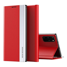 Wooze Apple Wooze Silver Line iPhone 16 Plus oldalra nyíló tok, stand, piros tok és táska