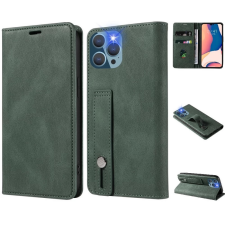 Wooze Business Plus oldalra nyíló tok iPhone 14 Pro sötétzöld tok és táska