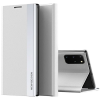Wooze Huawei Honor 10X Lite, Oldalra nyíló tok, stand, Wooze Silver Line, világosszürke