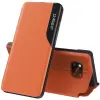 Wooze Huawei Honor 200 Lite, Oldalra nyíló tok, stand, hívás mutatóval, Wooze FashionBook, sárga