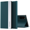 Wooze Huawei Honor 70, Oldalra nyíló tok, stand, Wooze Silver Line, sötétzöld