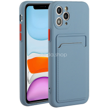 Wooze Huawei P40 Pro, Szilikon tok, kártyatartóval, Wooze Card Slot, leander-szürke tok és táska