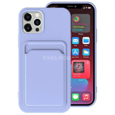 Wooze Samsung Galaxy A31 SM-A315F, Szilikon tok, kártyatartóval, Wooze Card Slot, lila tok és táska