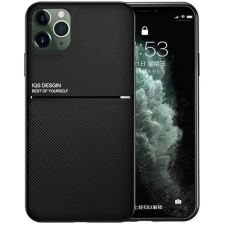 Wooze Samsung Galaxy M21 SM-M215F, Szilikon tok, közepesen ütésálló, mágneses tartóval kompatibilis, karbon minta, Wooze Carbon, fekete tok és táska