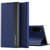 Wooze Samsung Galaxy S25 Edge SM-S937, Oldalra nyíló tok, stand, Wooze Silver Line, sötétkék