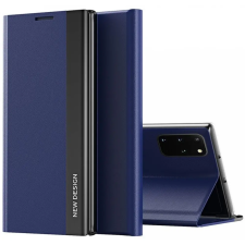 Wooze Silver Line Oldalra nyíló tok stand Samsung Galaxy A22 4G sötétkék tok és táska